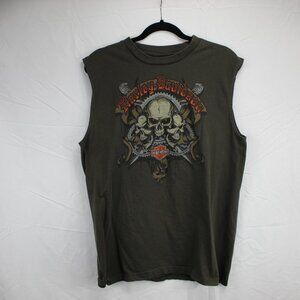 2009 Harley Davidson Men's Dark Grey Tank Shirt Ventura, CA Size L